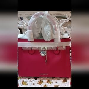 NEW! MICHAEL KORS MEDIUM HAMILTON SATCHEL